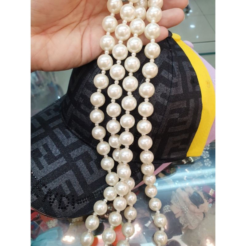 Kalung Mutiara model lilit Kalung Fashion Mutiara Pearl Import Tidak luntur 8910