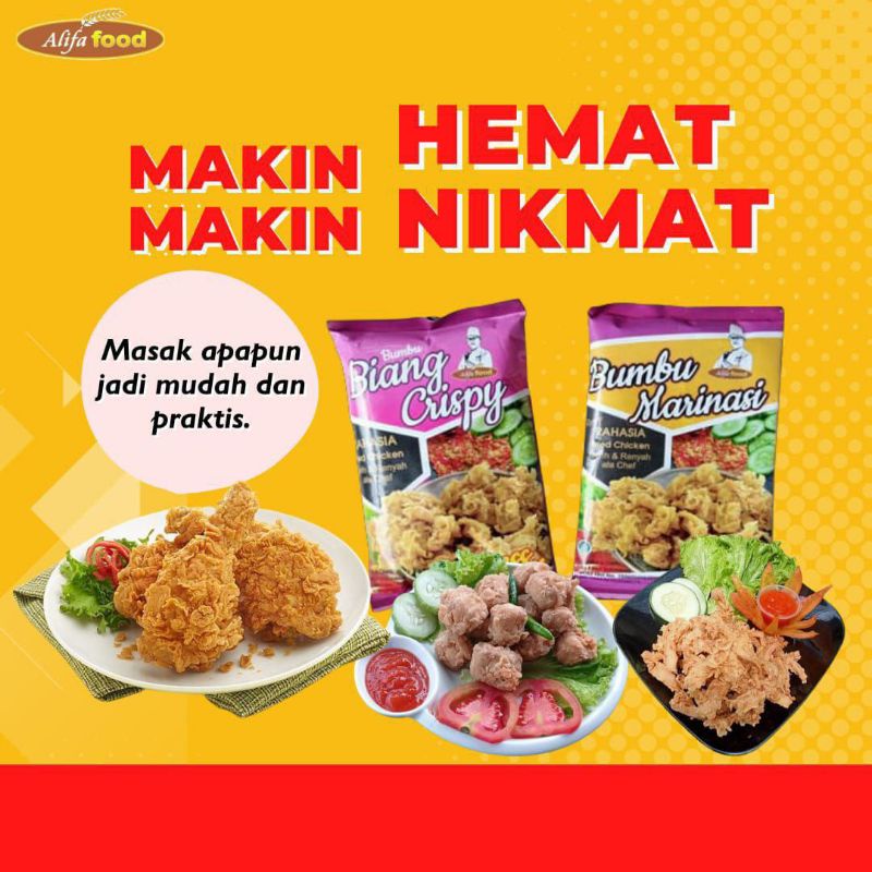 Jual Bumbu Biang Crispy Gr Dan Marinasi Gr Alifa Food Serbaguna