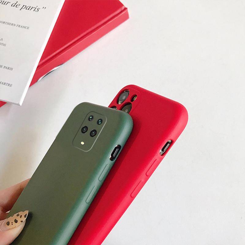 Case Silikon Cair Untuk Xiaomi Redmi Note8 8T 9 9s Pro Max 4G 5G Perlindungan Penuh Shockproof Cover Case