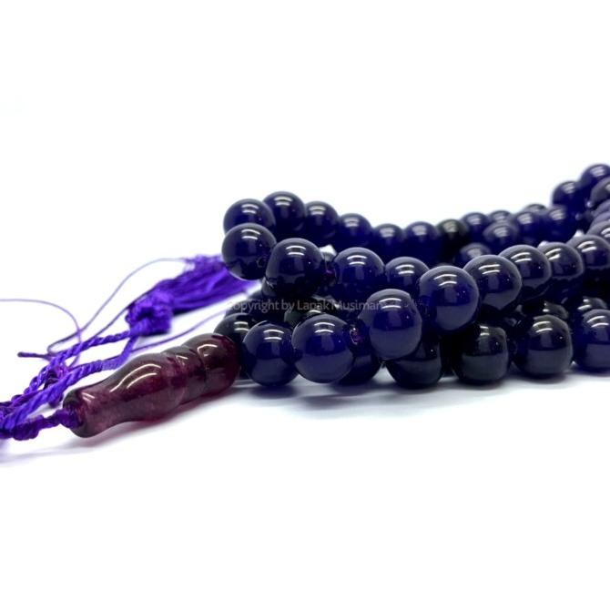 Tasbih Batu Kecubung Asli Kalimantan - Ungu