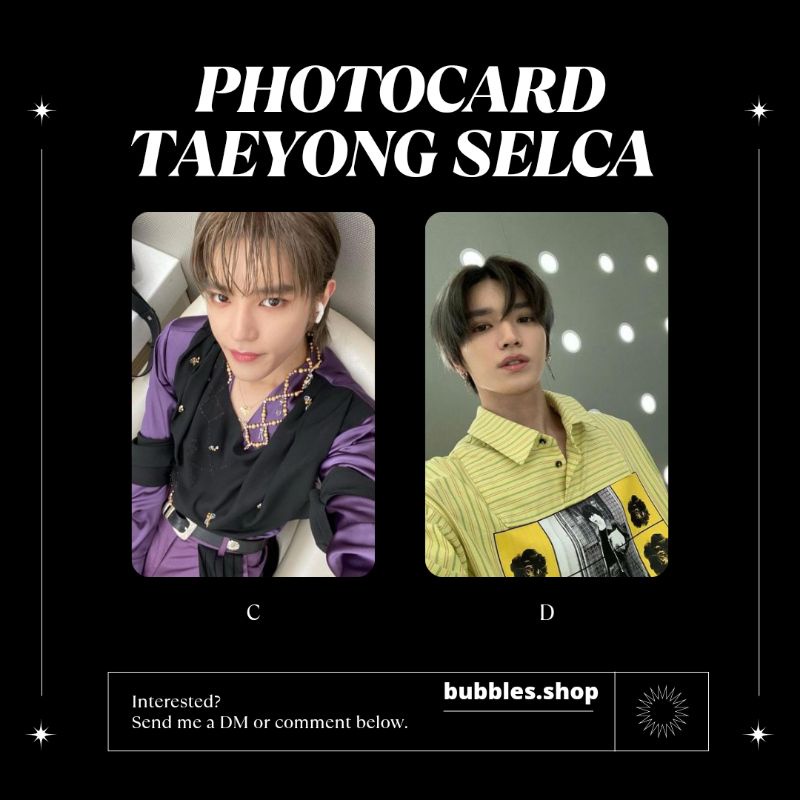 PHOTOCARD UNOFFICIAL TAEYONG NCT SELCA