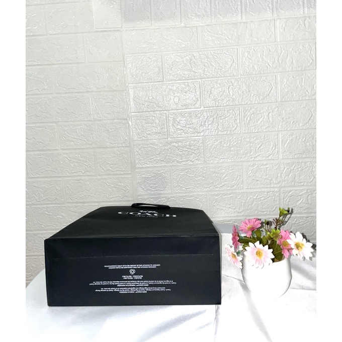 Paper Bag Coach Black Original Pembungkus Kado Branded