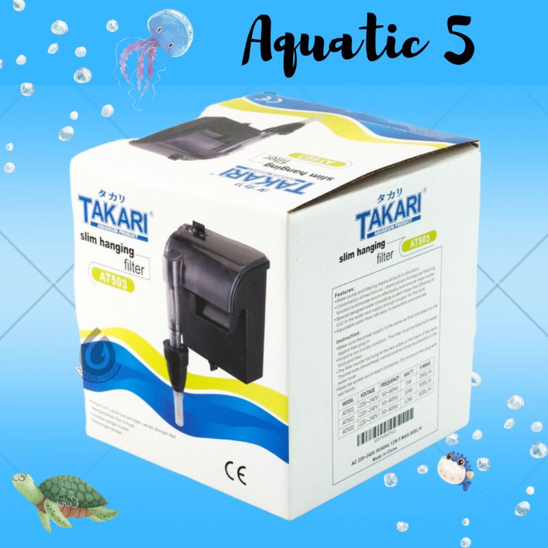 Promo Pompa Aquarium Slim Hanging Filter TAKARI AT 503