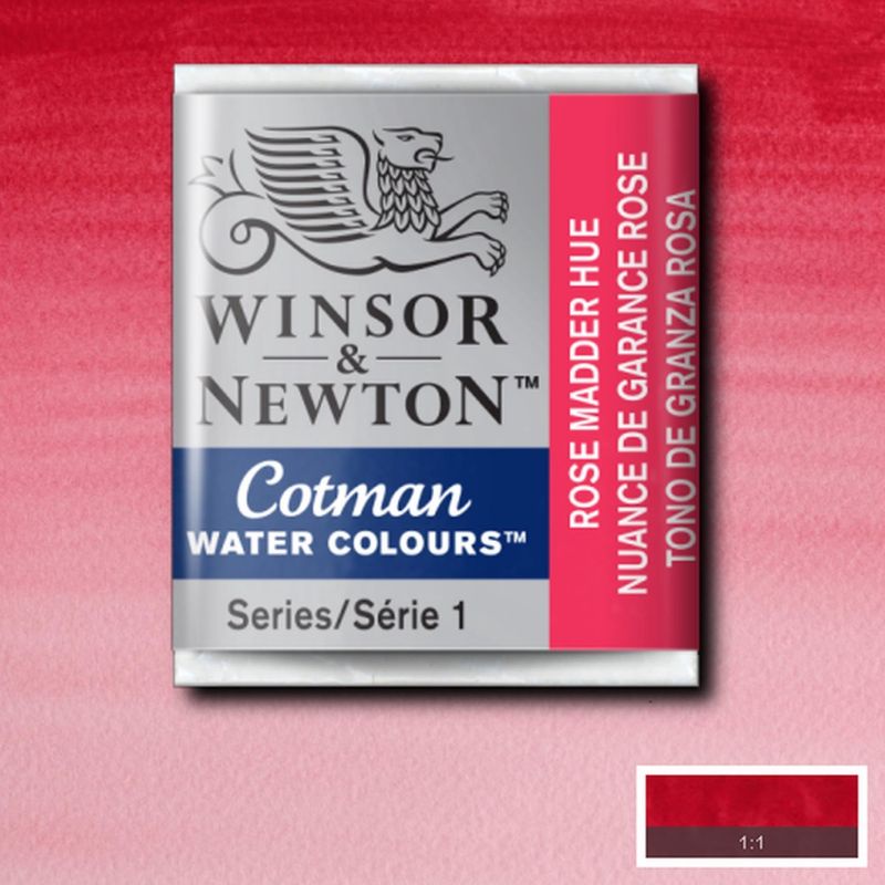 

COTMAN WATERCOLOUR HALF PAN ROSE MADDER HUE WINSOR & NEWTON