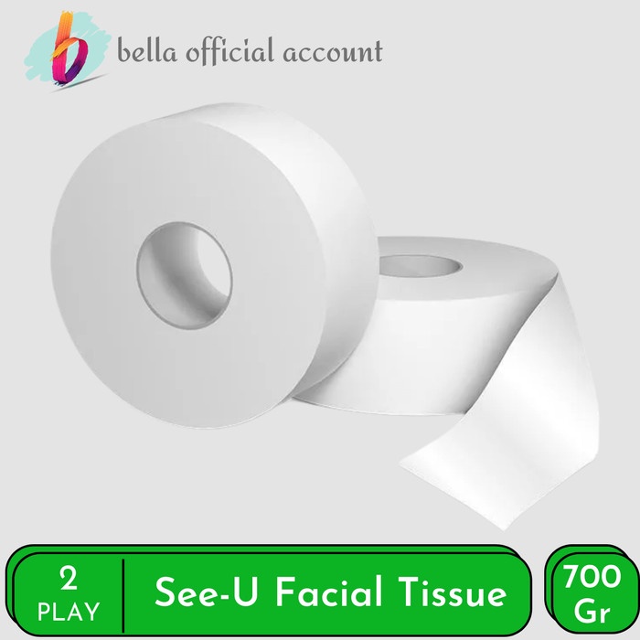 Tissue SEE-U Jumbo Roll tisu Eco Green [SUJR-002 / 250 sheets]