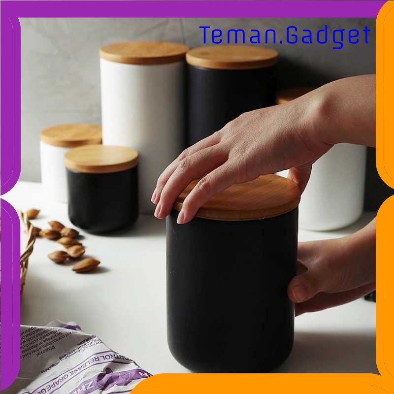 TG - DPR KAKOMILA Toples Keramik Tempat Biji Kopi Bumbu Dapur - CF-047