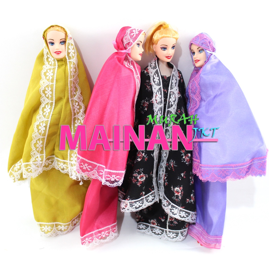 MAINANKEI MAINAN ANAK MURAH BONEKA BARBIE MUSLIMAH SS1356 BONEKA SHOLAT MUSLIMAH BONEKA BARBIE ANAK