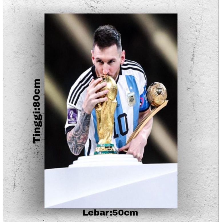 Poster dinding L.Messi T 80cm L 50cm Korea