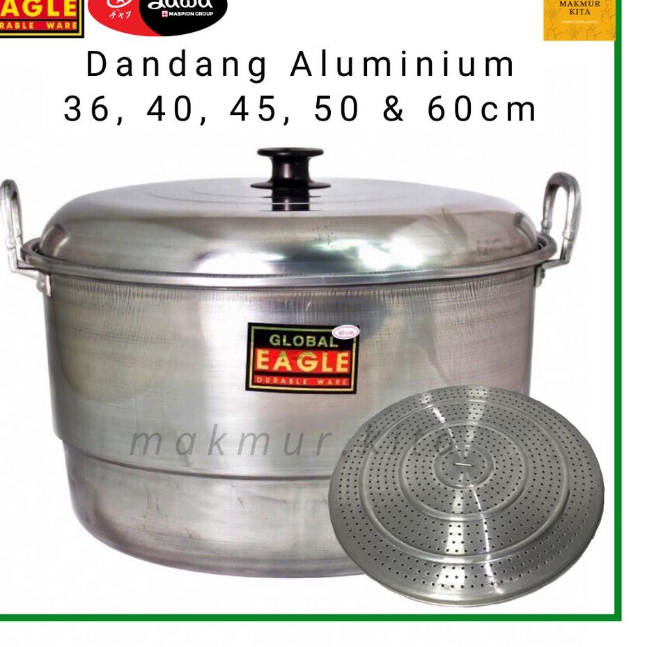 Terbaik Panci Dandang Kukus 36 40 45 50 55 60 CM Aluminium Global Eagle / Panci Kukus Besar Maspion 