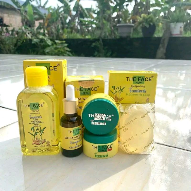 THE FACE PAKET GLOWING CREAM TEMULAWAK & COLLAGEN 5 IN 1 ORIGINAL BPOM 100% ORI