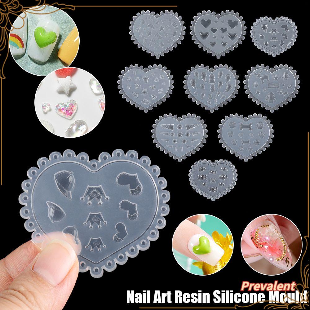 Preva Cetakan Silikon Nail Art Alat Kecantikan 3D Acrylic Tiny Beads Crystal Epoxy Molds
