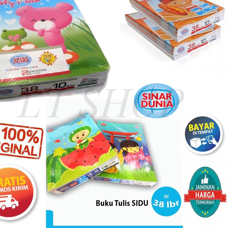 

✹✹ 1 PACK ISI 10 BUKU TULIS BERGARIS SIDU 38 LEMBAR MURAH