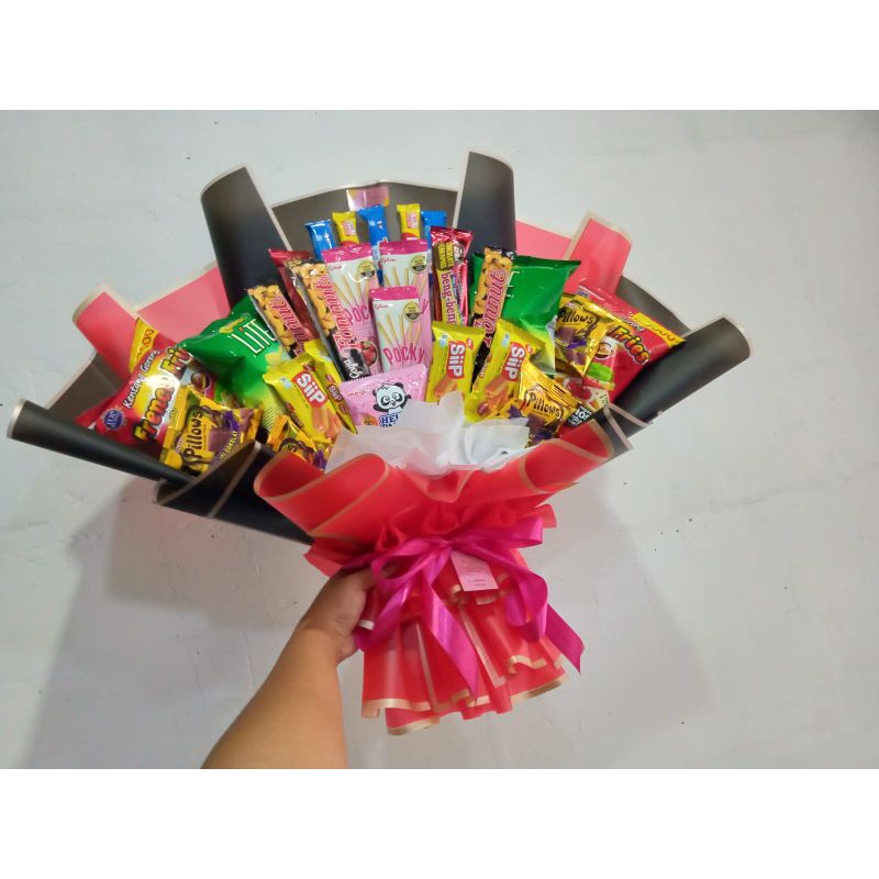 

buket murah + isi snack