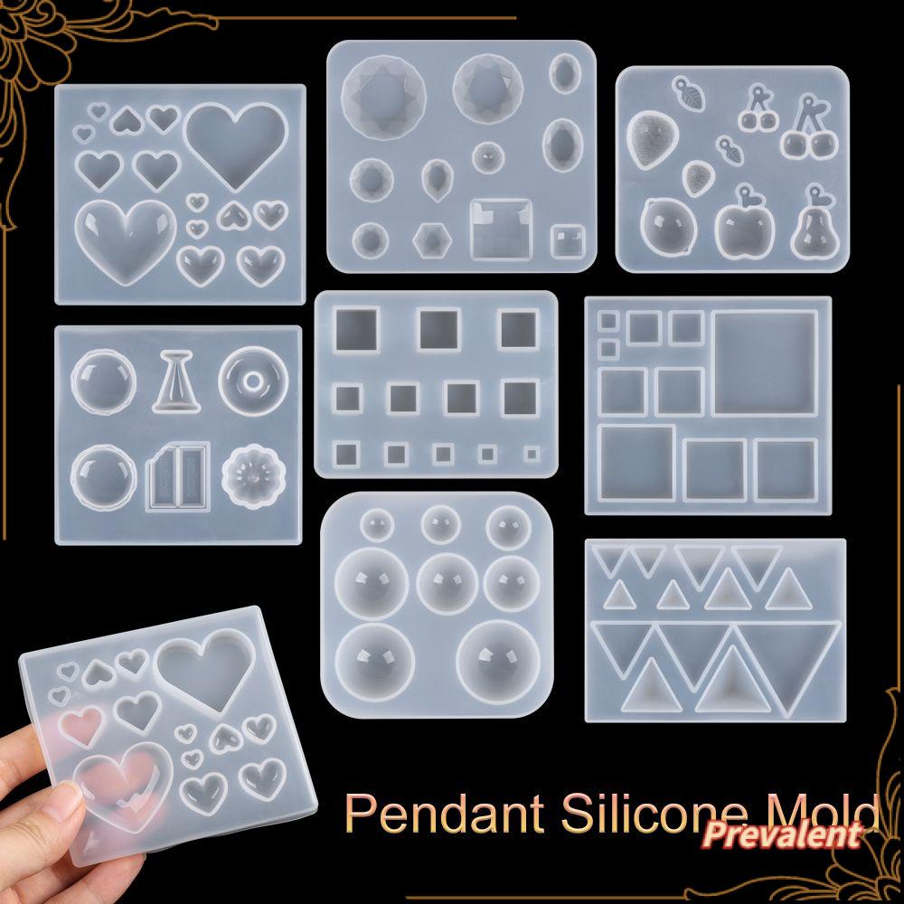 Preva Cetakan Silikon Resin Alat Membuat Perhiasan Menjatuhkan Lem Transparan Liontin Mould