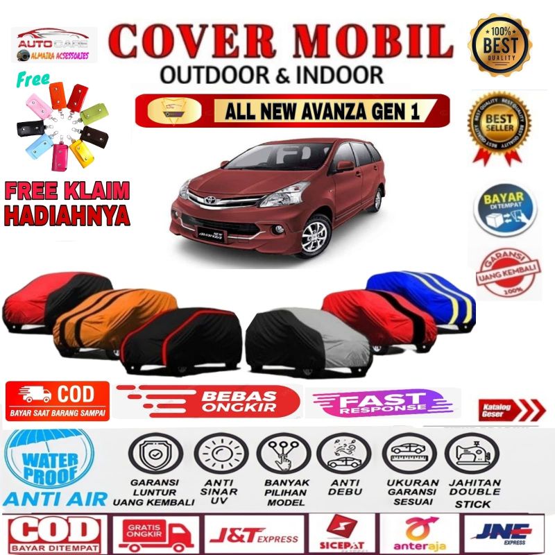 Body Cover Mobil All New Avanza gen1 Avanza G. Avanza E. Avanza Veloz Sarung Mobil All New Avanza 2013 2014 2015 2016 Selimut Mantel Mobil All New Avanza Outdoor Indoor