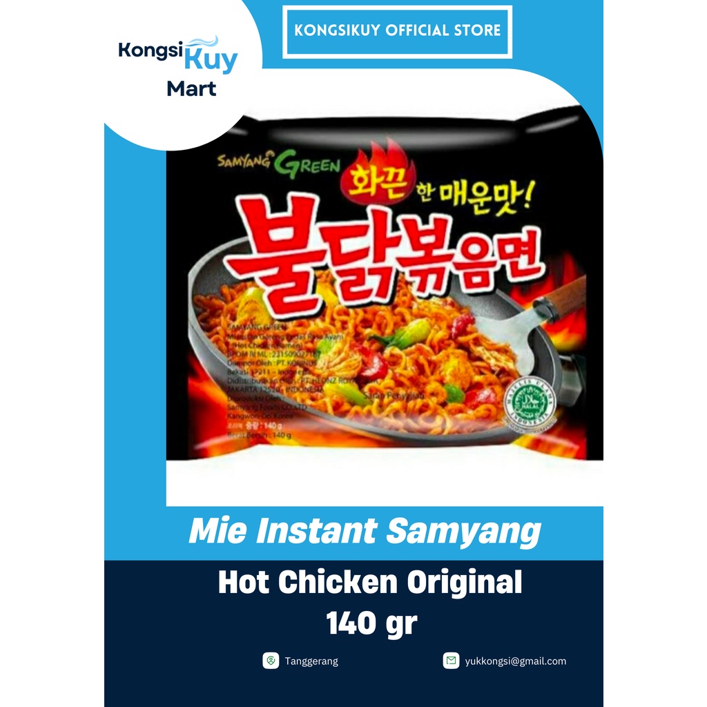 

Samyang Mie Instan Hot Chicken Ramen Original 140 gr