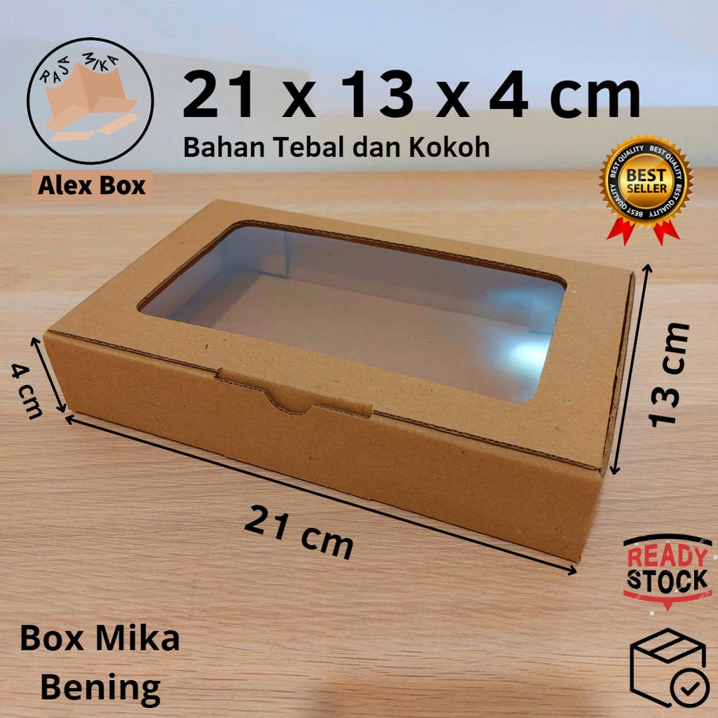 

Kardus Mika 21 x 13 x 4 cm... dus model diecut, untuk kue hampers dll