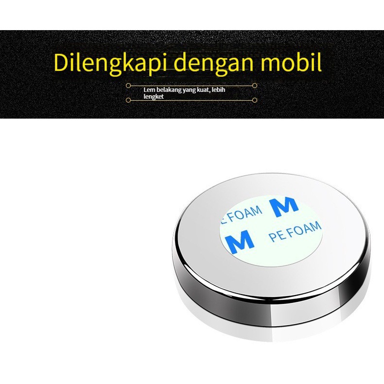 (Stok Tersedia, Dikirim dari Jakarta) Dua Kaca Spion Mobil Kecil Cermin Bulat Reversing Auxiliary Mirror Definisi Tinggi Sudut Lebar 360 Derajat Dapat Disesuaikan Cermin Tahan Air Reflektif Tampilan Lebar