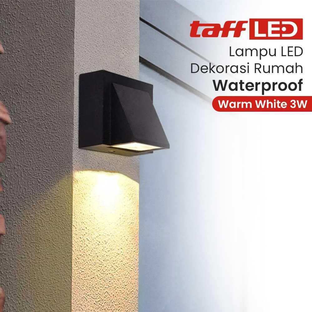 TaffLED Lampu Dinding Hias Outdoor Waterproof Light LED Warm White 3W - WD079