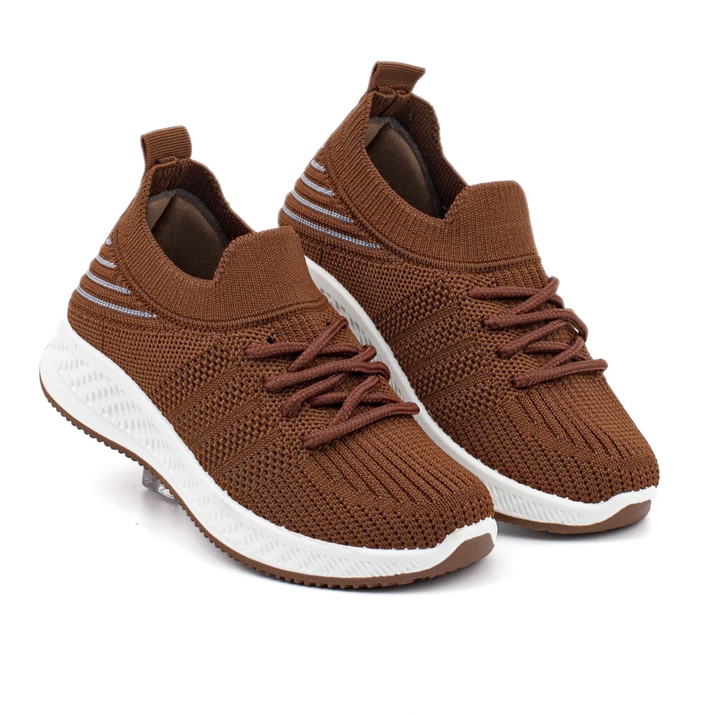 Sepatu Rajut Import /Anak Anak /Sepatu Casual Olahraga Premium Cewek Cowok Pakai Tali A1132