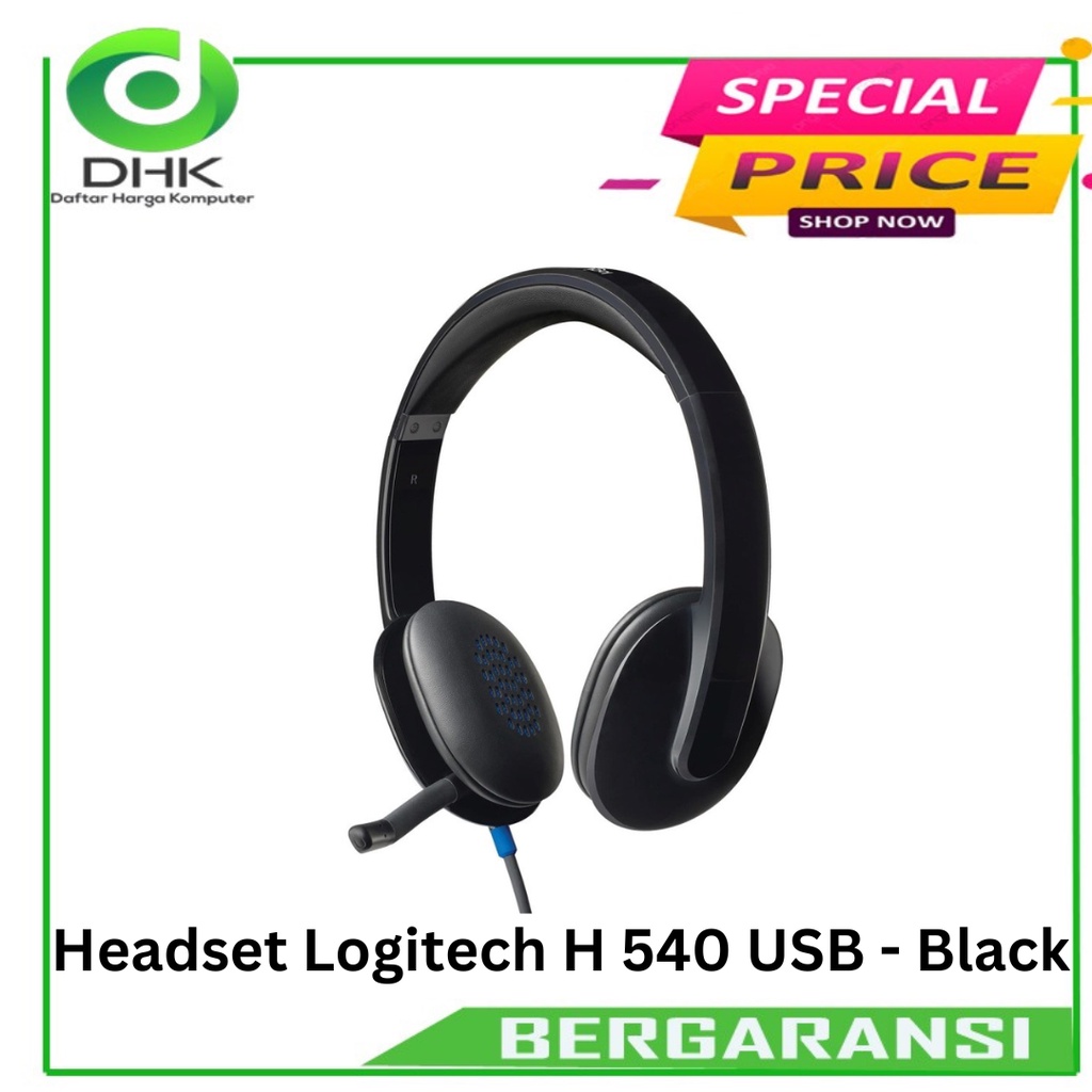 Headset Logitech H 540 USB - Black