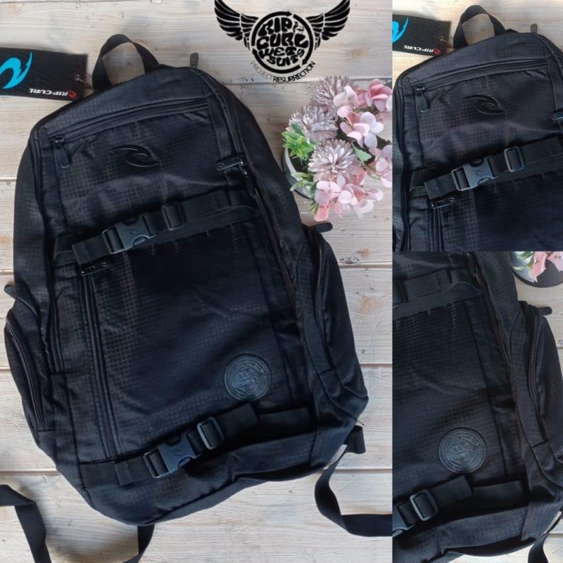 Tas Ransel Ripcurl Original Dark Grey Black  Berat : 750gr Harga : 420k/Pcs