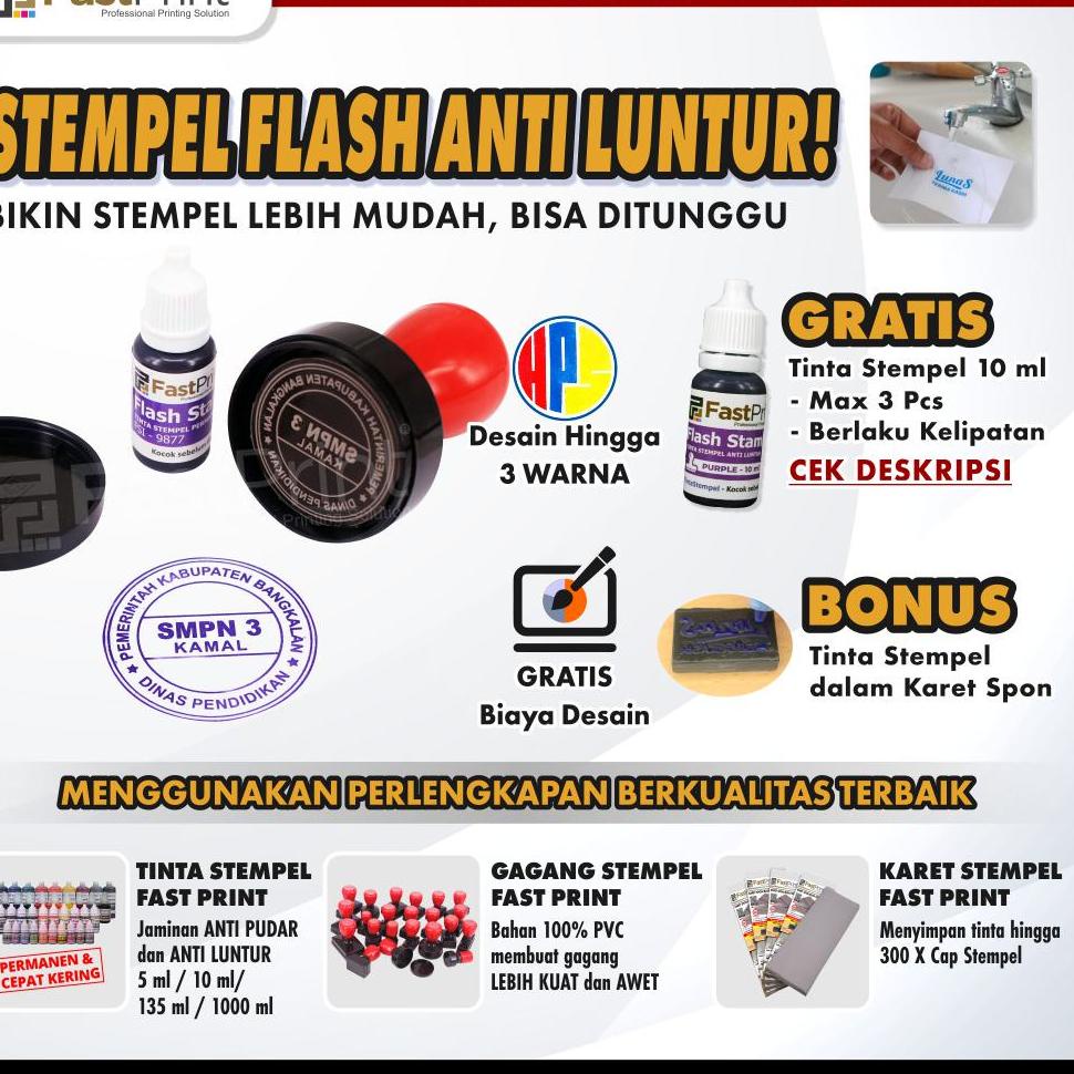 

ㅒ Pesan Stempel Flash Kilat Murah FREE Desain Bulat よ