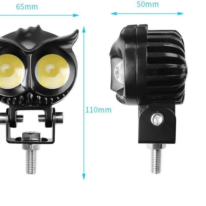 Paling Disukai LAMPU TEMBAK MOTOR MOBIL LAMPU SOROT LED LASER GUN D2 OWL 23W DC 12-24 VOLT 2 WARNA HI/LO SUPER TERANG RR4$