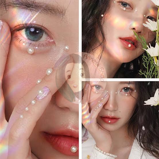 Half Pearl White Nail Art 2mm 3mm 4mm Mutiara Belah Manik-manik Kuku Wajah Craft Kosmetik Hiasan Kuku Eye Korean Make Up Handphone Decorations Wedding Party Cosplay Flat Back Gems Bead Putih Gradient Mermaid Color Pink Blue Purple