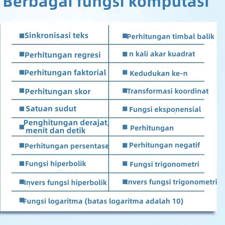 

☛☛ Kalkulator Color Function Scientific Kalkulator 24 Fungsi Kalkulasi 3 Warna 1700 scientific calculator KK-82MS-D