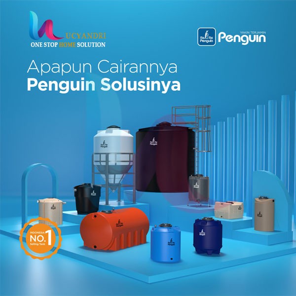 Tangki Air Penguin TU 100 Toren Air Plastik 1000 L Tandon Eco Tank ORI