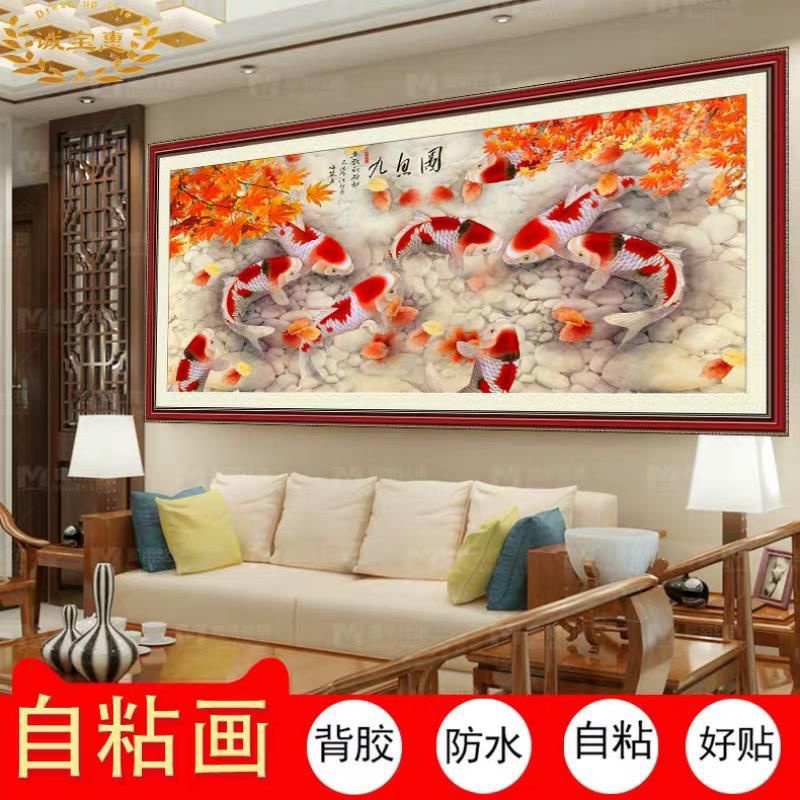 lukisan porcelain 5d lukisan ikan fish lukisan diamond lukisan 5D