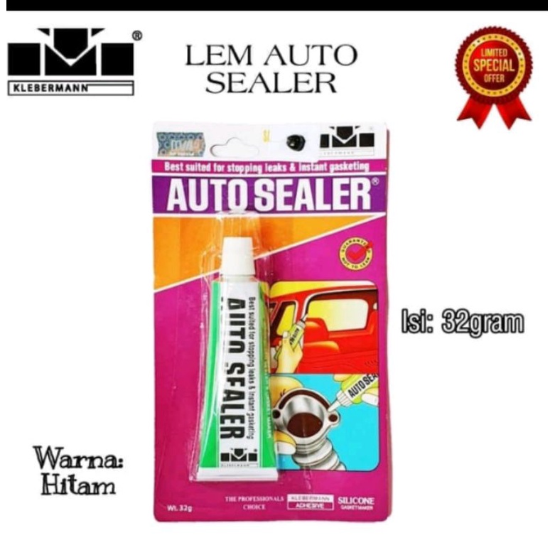 

LEM AUTOSEALER 32g, MESIN, KARET, KACA