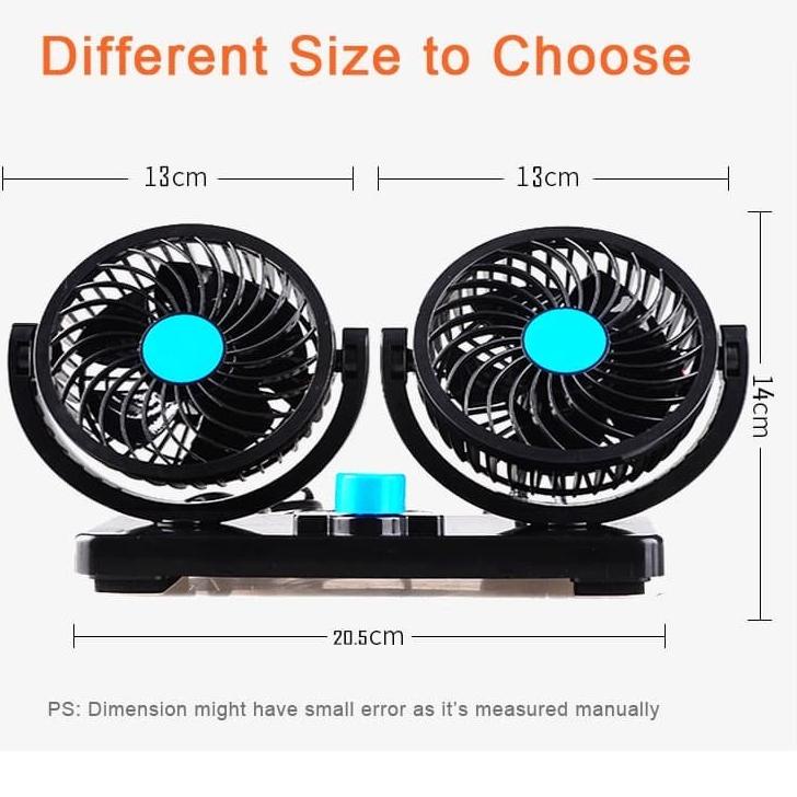 Top Seller Kipas Angin Mobil Double Fan - Kipas Angin DC