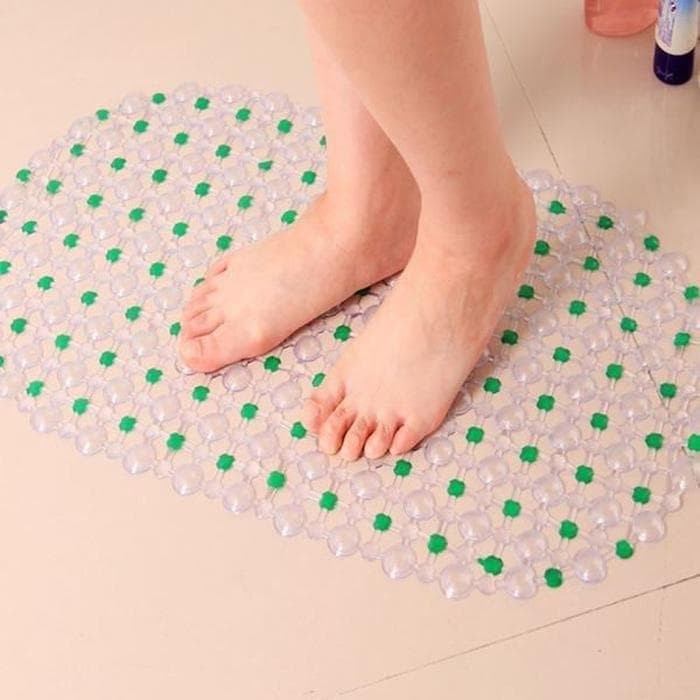 (SerbaSerbi)Alas Lantai Kamar Mandi Anti Licin Bath Mat -Asm / Keset Toilet Kamar Mandi Anti Slip Pvc