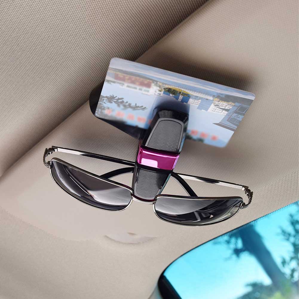 Kotak Kacamata Mobil Auto Sun Visor Glasses Holder Sunglasses Clip Card Holder Eyeglasses Aksesoris Mobil Interior