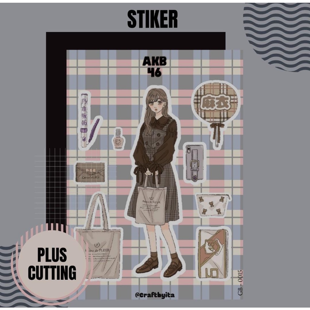 

Stiker Korea A6 / Sheet / Kisscut / Vynil / Cromo