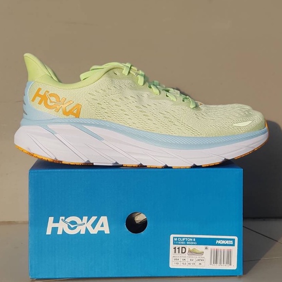 Hoka Clifton 8 Men Road Running Shoes Original BNIB Size 45