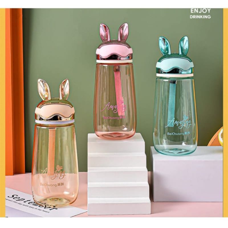 [JUALSEMUA18](BTL.11/929)Botol Minum Anak Anak Motif Kuping BPA / Child Drink Bottle / Tempat Minum Anak Lucu Dan Unik / Botol Minum Viral