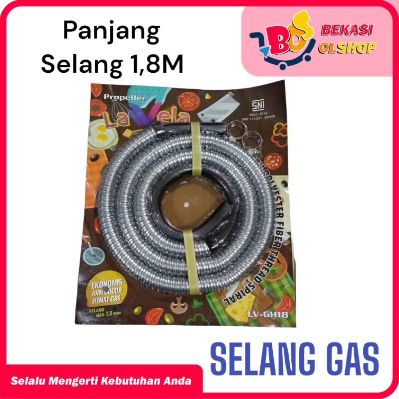 SELANG GAS WELHOME 1.8 METER / SELANG KOMPOR GAS WELHOME 1.8 METER PREMIUM TERMURAH