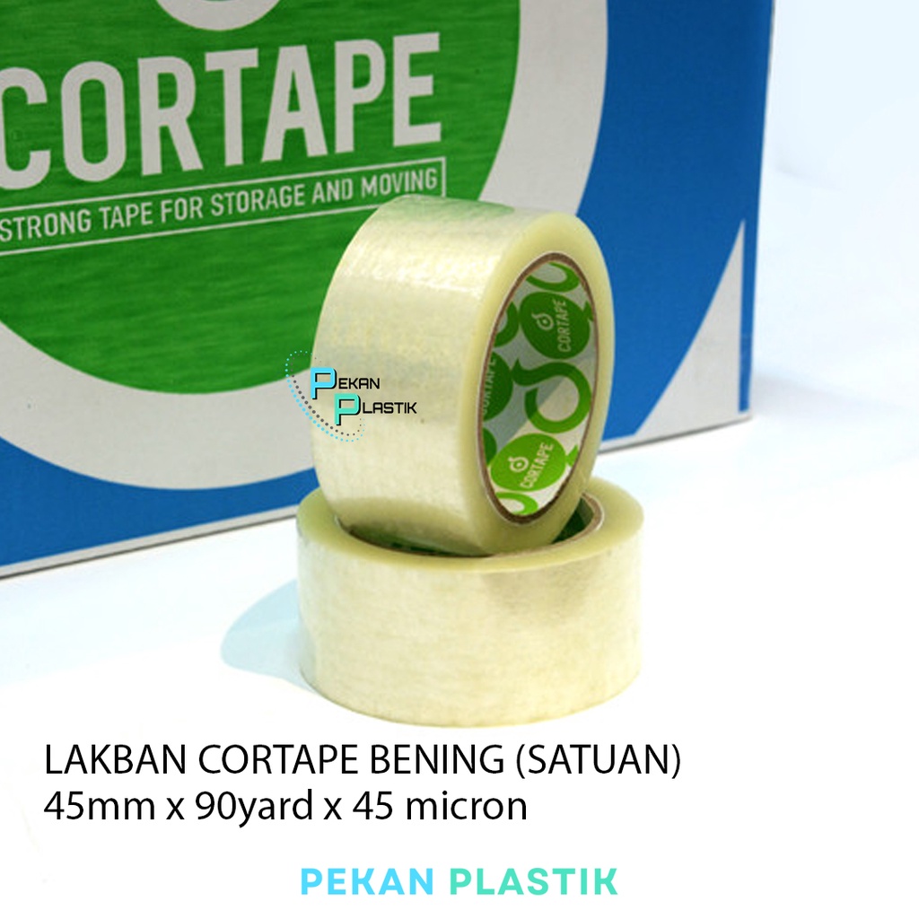 

Lakban bening Isolasi OPP Tape CORTAPE PREMIUM /SATUAN