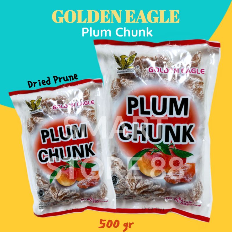 

GOLDEN EAGLE PLUM CHUNK 500GR MANISAN BUAH PERSIK KERING PUTIH