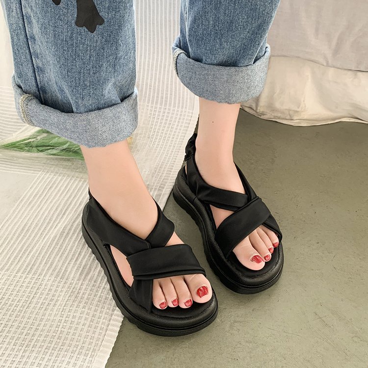 Sandal Heels Fuji Perempuan Cewek Lucu Bagus Lembut Comfort Fashion Terbaru Barang Import Sandal Sepatu Selop Kasut Sepatu Flat TL5