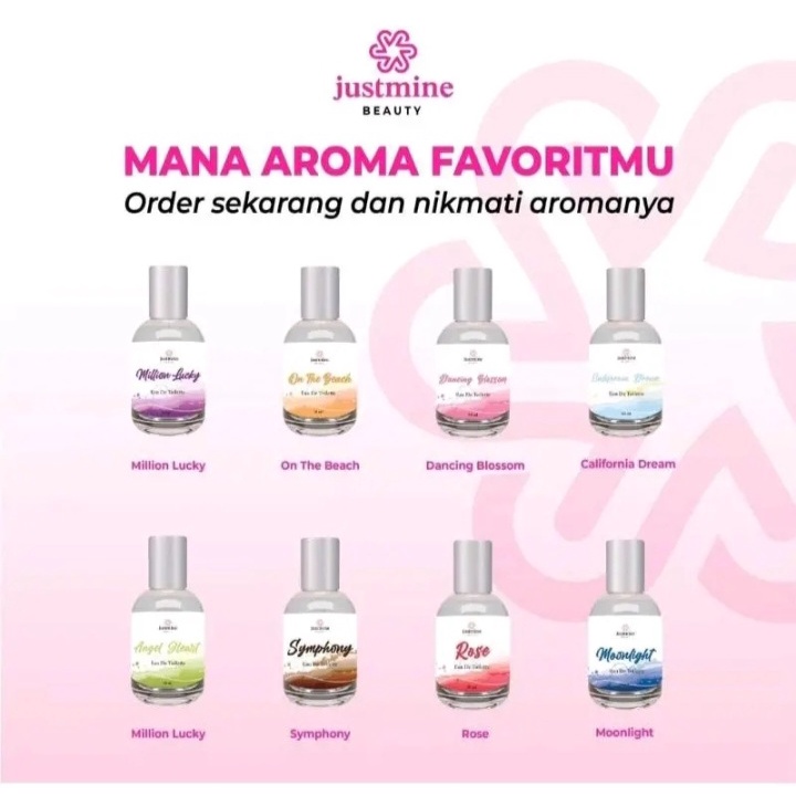 Justmine Parfume 50 ml - 8 Varian Parfume Mewah, Lembut dan Fresh UNISEX