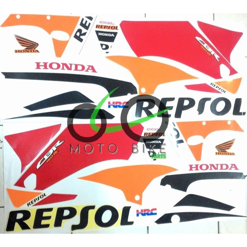 Striping Honda Cbr 150 K45A Warna Orange Merah