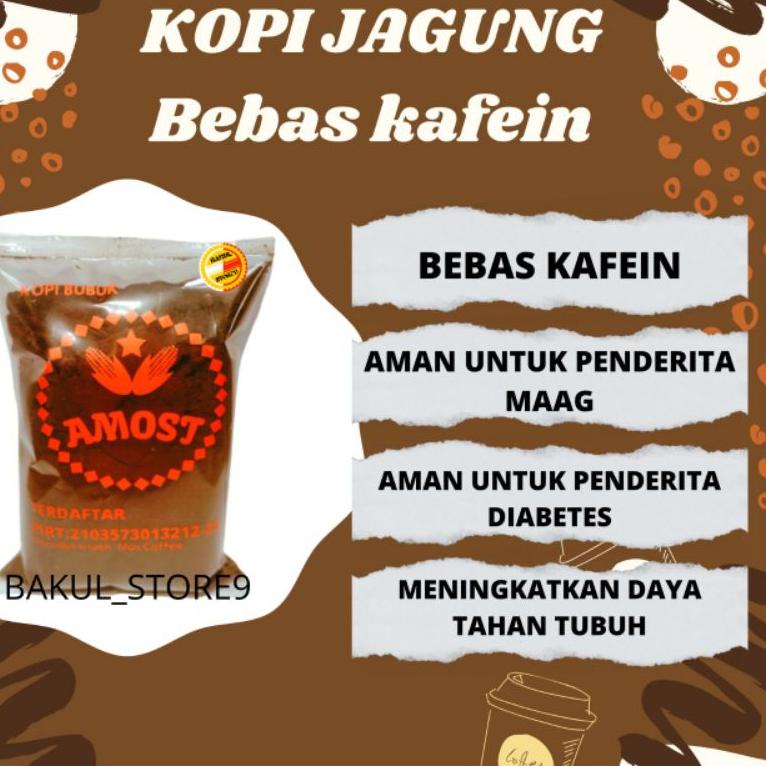 

(X-B6B-») Kopi Bubuk Cap Amost Kopi Jagung Murni Bebas Kafein Aman Untuk Maag Diabetes Darah Tinggi 250Gr top produk