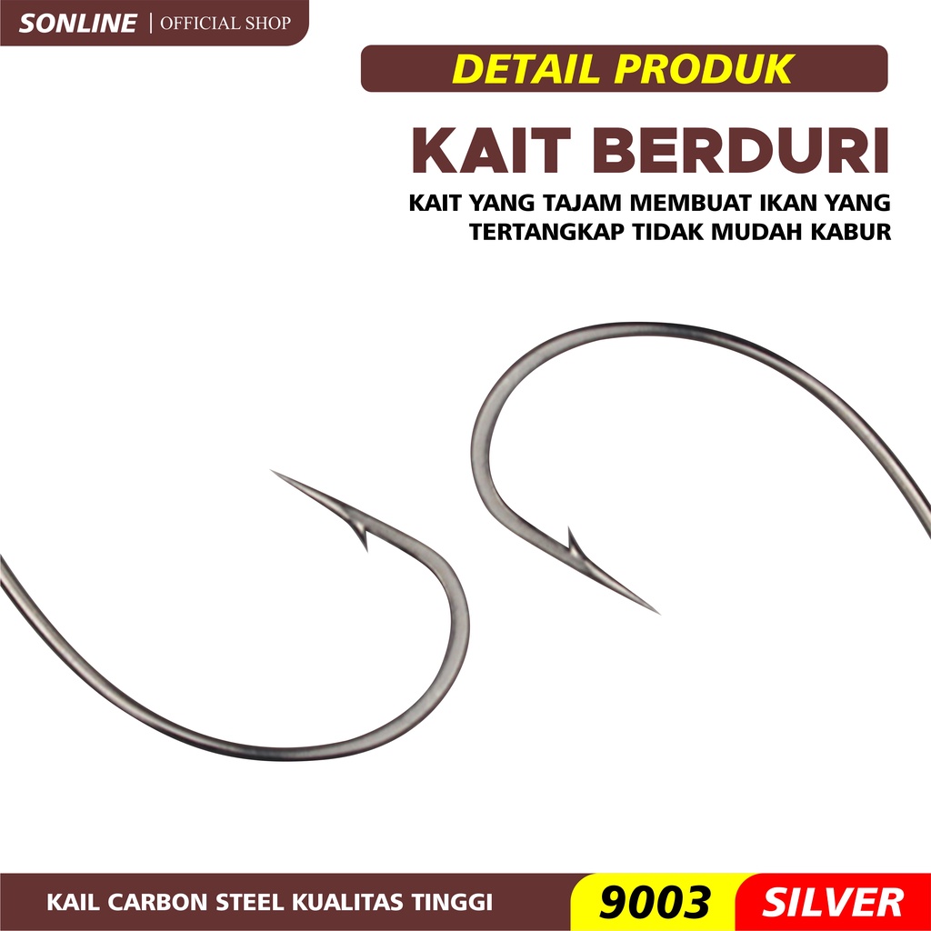 SONLINE Kail Pancing KAIL SOFTLURE Worm Hook Softbait Hook Fishing Accessories Ringed High Carbon Steel Kail Soft Lure 9003