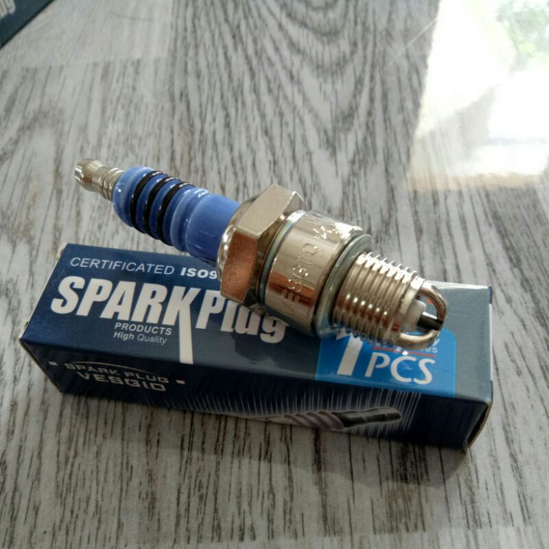 busi racing vespa merk vesgio kaki 3 pendek