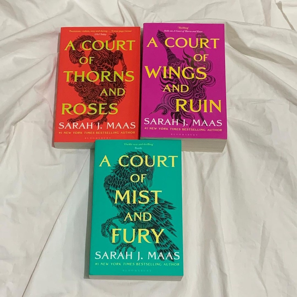 A Court of Thorns and Roses, A Court of Mist and Fury, A Court of Wings and Ruin by Sarah J. Maas Or