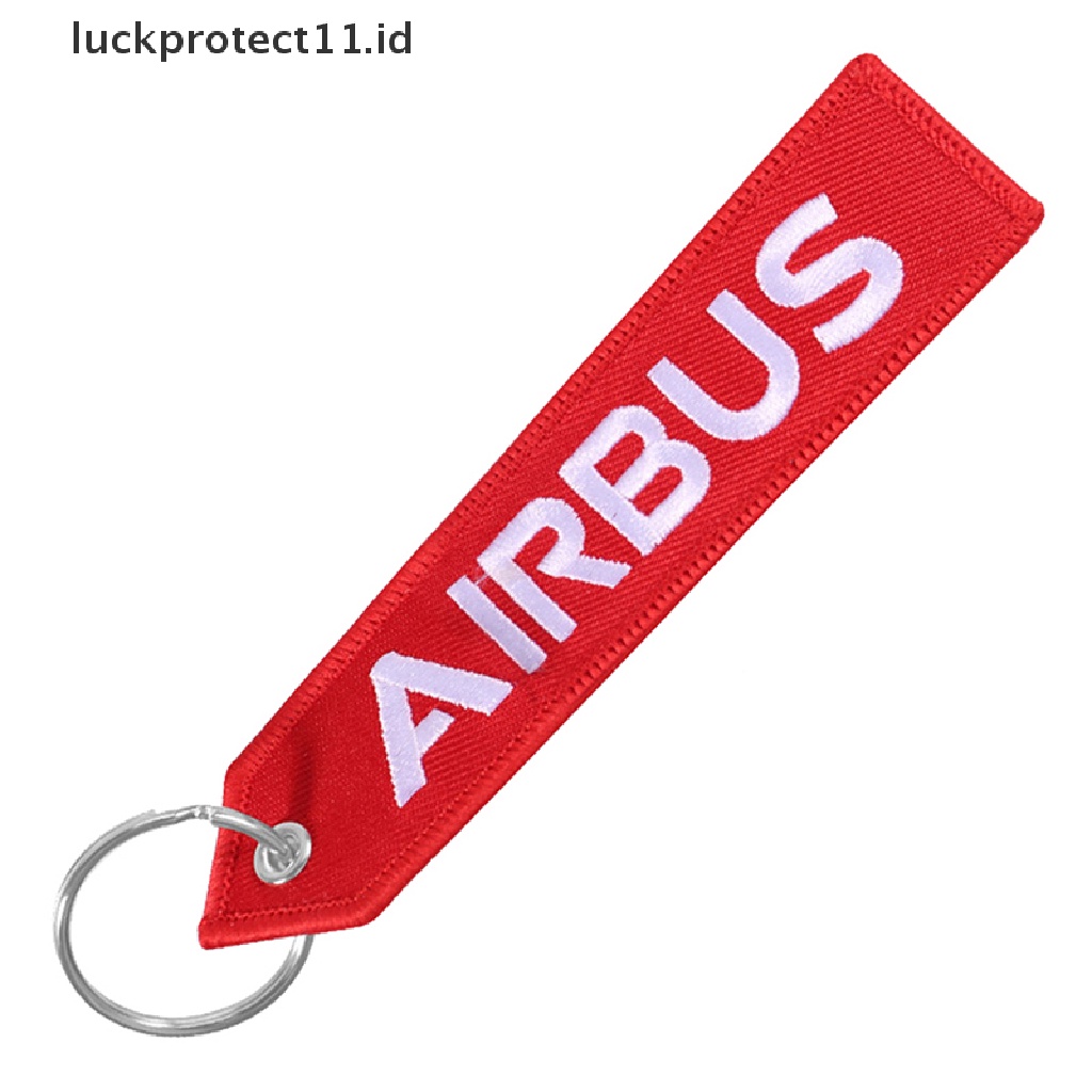 /Fashion Hot// Fashion// 1Pc Airbus Gantungan Kunci Tali Telepon Bordir A320 Aviation Key Ring Chain Untuk Aviation Gift Strap Lanyard Untuk Tas Ritsleting.